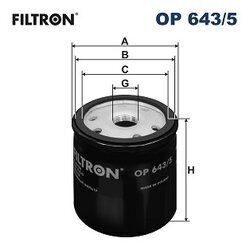 Olejový filter FILTRON OP 643/5
