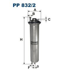 Palivový filter FILTRON PP 832/2