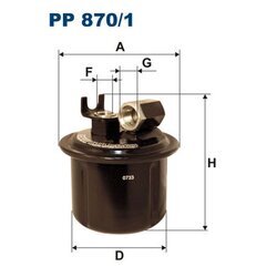 Palivový filter FILTRON PP 870/1