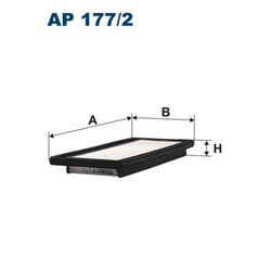 Vzduchový filter FILTRON AP 177/2