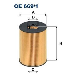 Olejový filter FILTRON OE 669/1