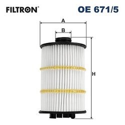 Olejový filter FILTRON OE 671/5