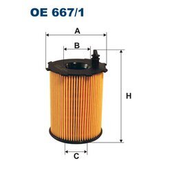 Olejový filter FILTRON OE 667/1