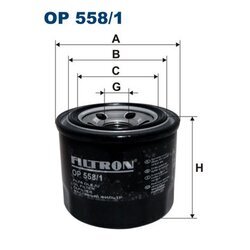 Olejový filter FILTRON OP 558/1