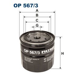 Olejový filter FILTRON OP 567/3