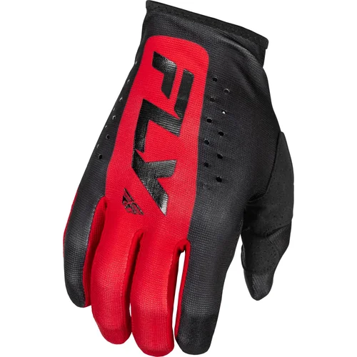 Rukavice LITE USA, (čierna/červená, veľkosť 3XL) (FLY RACING)