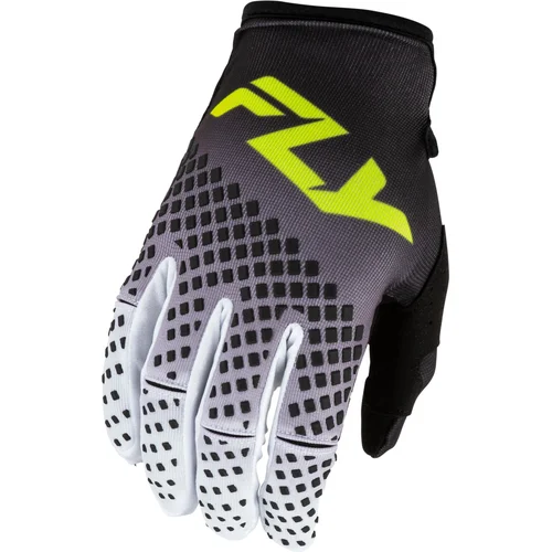 Rukavice KINETIC FADE FLY RACING 380-510L USA, (čierna/biela/hi-vis, veľkosť L)