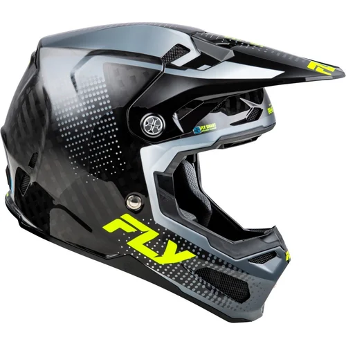 Prilba FORMULA S CARBON USA, (sivá/hi-vis, veľkosť L) (FLY RACING) - obr. 3