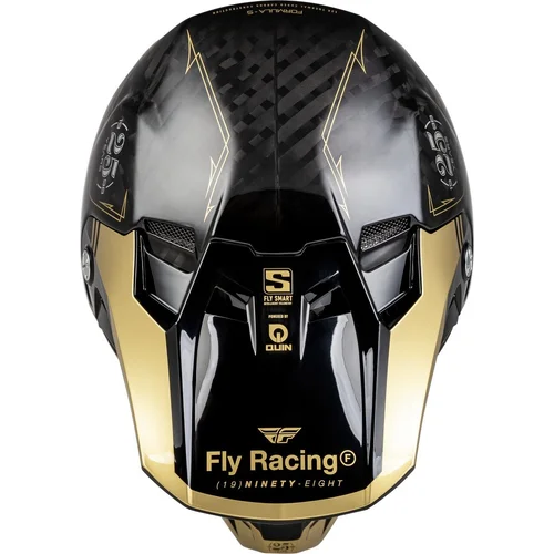 Prilba FORMULA S CARBON USA, (čierna/zlatá, veľkosť L) (FLY RACING) - obr. 2