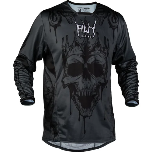 Sivá/čierna FLY RACING 380-424X dres KINETIC DARK, USA, veľkosť XL)
