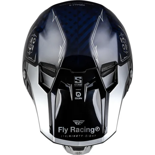 Prilba FORMULA S CARBON 73-4448L USA, (modrá/strieborná, veľkosť L) (FLY RACING) - obr. 2