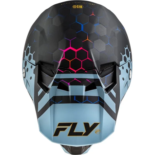 Prilba formula CC tektonic 73-4333X (čierna/sivá, veľkosť XL) (FLY RACING) - obr. 2
