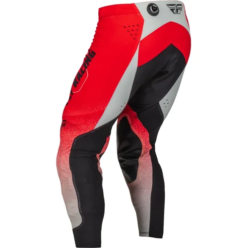 Nohavice EVOLUTION DST. USA 2023, (červená/sivá, veľkosť 30) (FLY RACING) - obr. 1