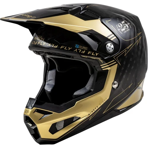 Prilba FORMULA S CARBON FLY RACING 73-4446L USA, (čierna/zlatá, veľkosť L)