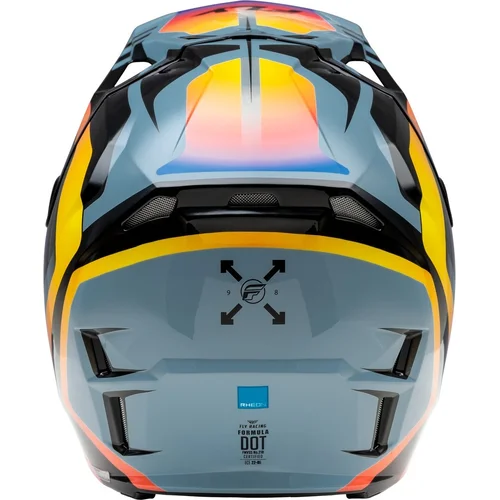 Prilba FORMULA CP USA, (sivá/čierna/dúhová, veľkosť L) (FLY RACING) - obr. 1