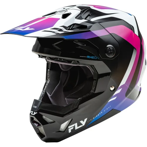 Prilba FORMULA CP FLY RACING 73-00392X USA, (biela/čierna/fialová, veľkosť 2XL)