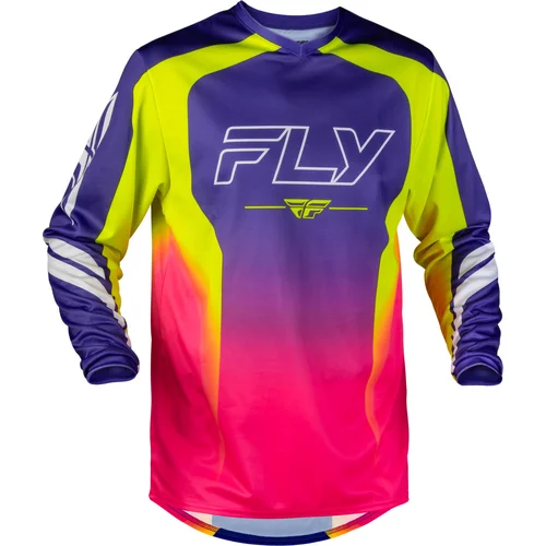 Dres F-16 RAZE, FLY RACING - USA (fialová/červená/žltá, veľkosť 3XL)