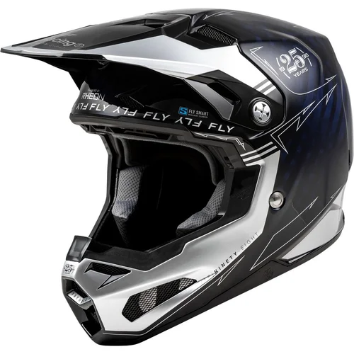 Prilba FORMULA S CARBON FLY RACING 73-4448L USA, (modrá/strieborná, veľkosť L)