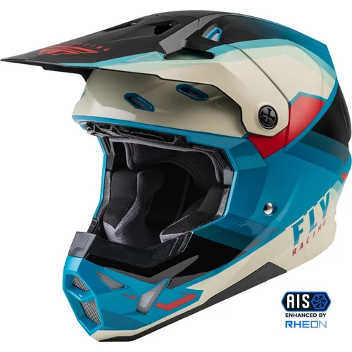 Prilba FORMULA CP FLY RACING 73-0022X USA, (čierna/sivá/tyrkysová, veľkosť XL)