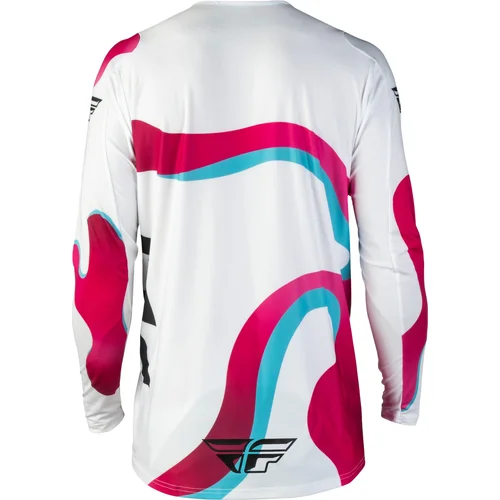 Dres LITE VIBE, - USA (biela/ružová/modrá, veľkosť S) (FLY RACING) - obr. 1