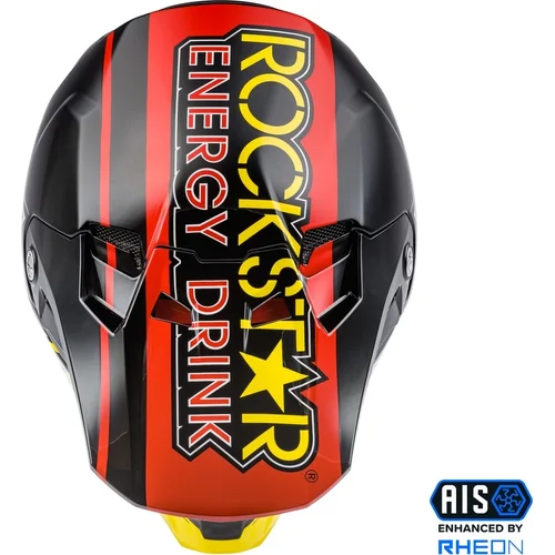 Prilba formula CC rockstar (čierna, červená/žltá, veľkosť XL) (FLY RACING) - obr. 2