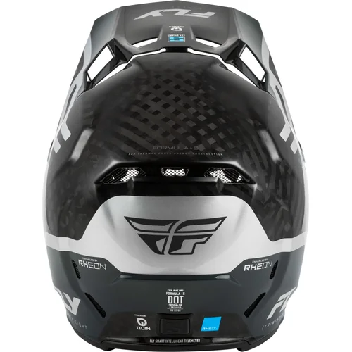 Prilba formula s carbon byte USA, (uhlíková/sivá/strieborná, veľkosť M) (FLY RACING) - obr. 2
