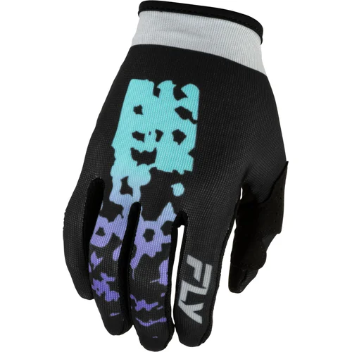 Rukavice LITE FLAKE FLY RACING 380-710M USA, (čierna/sivá, veľkosť M)