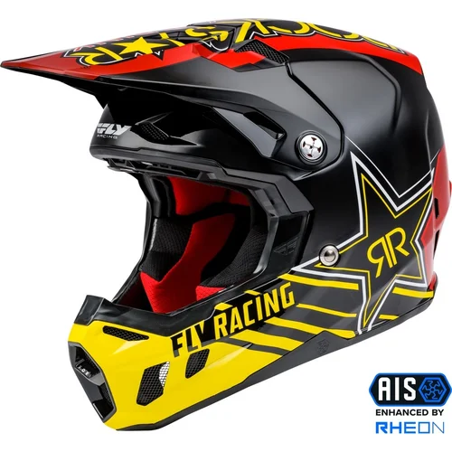 Prilba formula CC rockstar FLY RACING 73-4309X (čierna, červená/žltá, veľkosť XL)