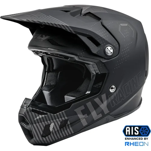 Prilba formula CC primary FLY RACING 73-4305X (čierna matná/sivá, veľkosť XL)