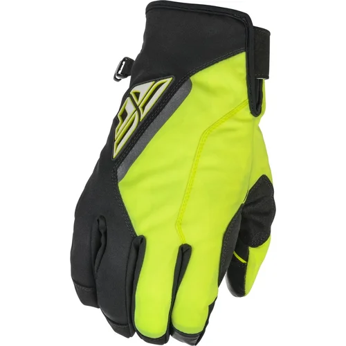 Rukavice TITLE FLY RACING 371-05208 USA, (čierna/hi-vis, veľkosť S)