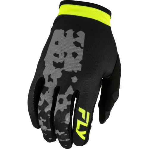Rukavice LITE FLAKE FLY RACING 380-711S USA, (sivá/hi-vis/čierna, veľkosť S)