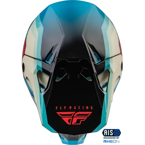 Prilba FORMULA CP USA, (čierna/sivá/tyrkysová, veľkosť S) (FLY RACING) - obr. 2