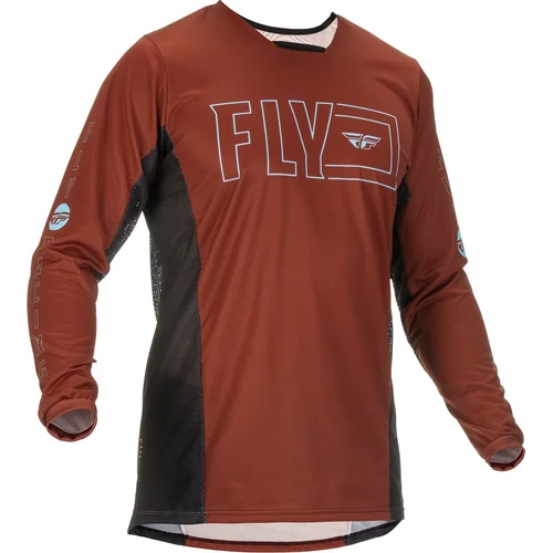 Hrdzavá/čierna FLY RACING 375-424S dres KINETIC FUEL, USA 2022, veľkosť S)