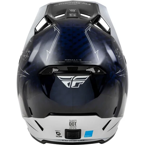 Prilba FORMULA S CARBON 73-4448L USA, (modrá/strieborná, veľkosť L) (FLY RACING) - obr. 1