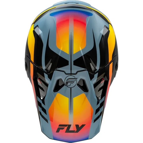 Prilba FORMULA CP USA, (sivá/čierna/dúhová, veľkosť L) (FLY RACING) - obr. 2