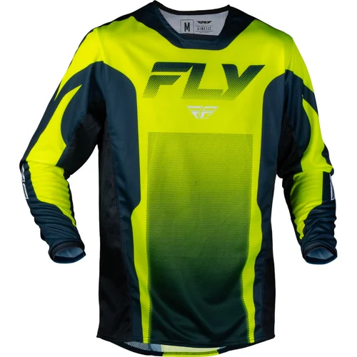 Dres KINETIC FADE, FLY RACING - USA (hi-vis/modrá/biela, veľkosť M)