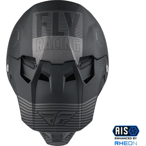 Prilba formula CC primary (čierna matná/sivá, veľkosť XL) (FLY RACING) - obr. 2