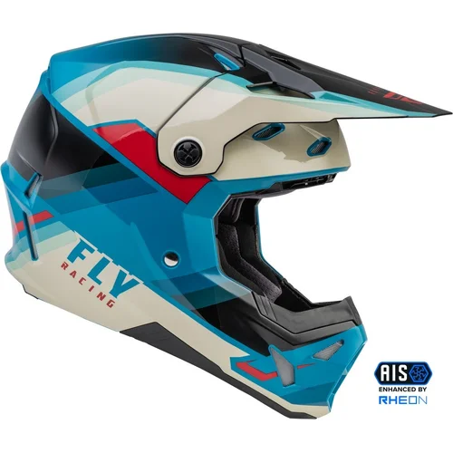 Prilba FORMULA CP USA, (čierna/sivá/tyrkysová, veľkosť S) (FLY RACING) - obr. 3