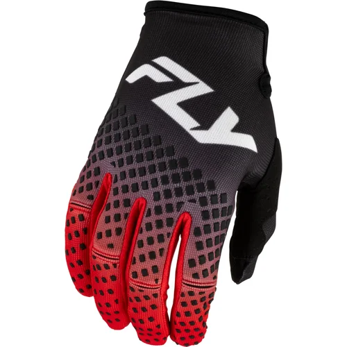 Rukavice KINETIC FADE FLY RACING 380-511S USA, (čierna/červená/biela, veľkosť S)