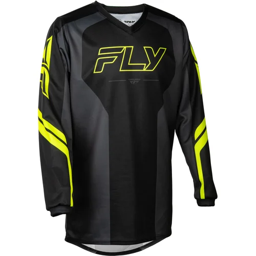 Čierna/sivá FLY RACING 380-220YS dres F-16 RAZE, USA detské, veľkosť YS)