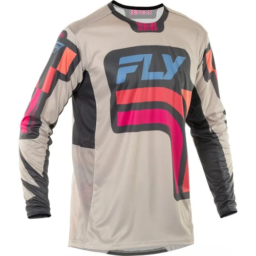 Dres LITE VICE, FLY RACING - USA 2025 (sivá/ružová, veľkosť 2XL)