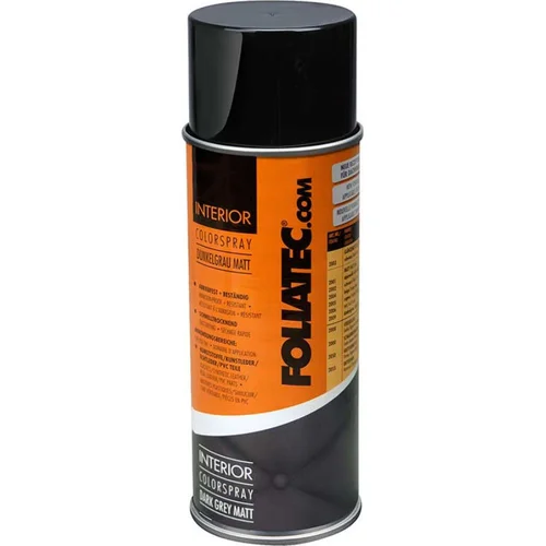Farba na interiér FOLIATEC 2009 Interior Color Spray 400ml, farba: tmavosivá matná