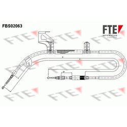 Ťažné lanko parkovacej brzdy FTE FBS02063