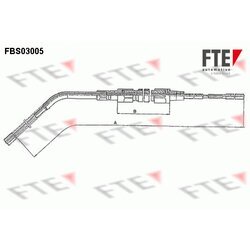 Ťažné lanko parkovacej brzdy FTE FBS03005