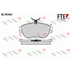 Sada brzdových platničiek kotúčovej brzdy FTE BL1032A1