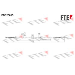 Ťažné lanko parkovacej brzdy FTE FBS25015