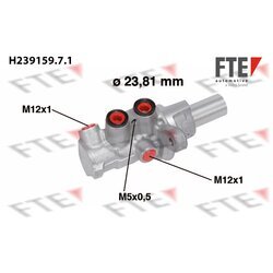Hlavný brzdový valec FTE H239159.7.1