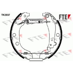 Sada brzdových čeľustí FTE TK2037