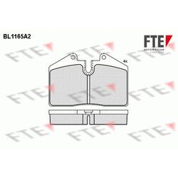 Sada brzdových platničiek kotúčovej brzdy FTE 9010044