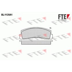 Sada brzdových platničiek kotúčovej brzdy FTE BL1120A1
